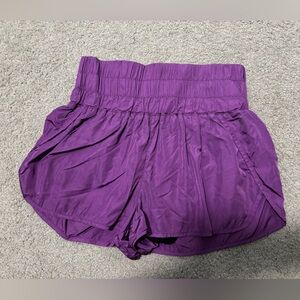 Free People Purple Athletic Shorts size large